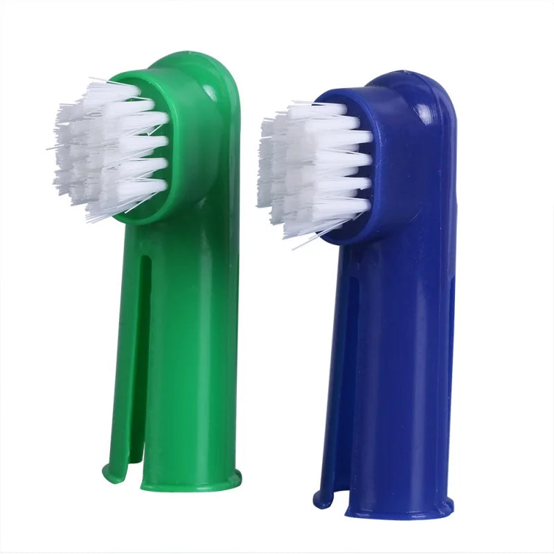 Pet Toothbrush Set Pet Supplies Dog Toothpaste Toothbrush Oral Care Set for Cats and Dogs Vanilla Beef Flavor Pet Cleaning Tooth