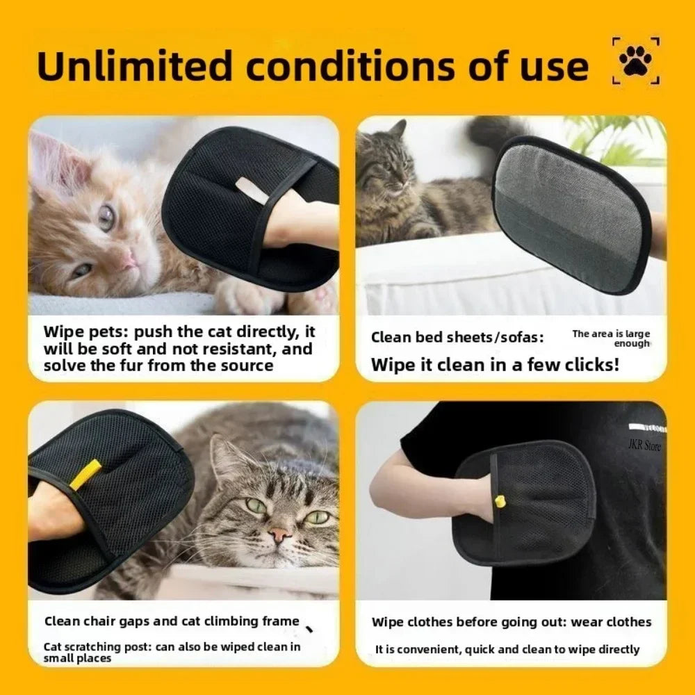 Pet Supplies 2/1pcs Pet Grooming Gloves Etc. Cats Wool Glove Tools and Supplies Dog Grooming Equipment Sofas Carpets Cleaning