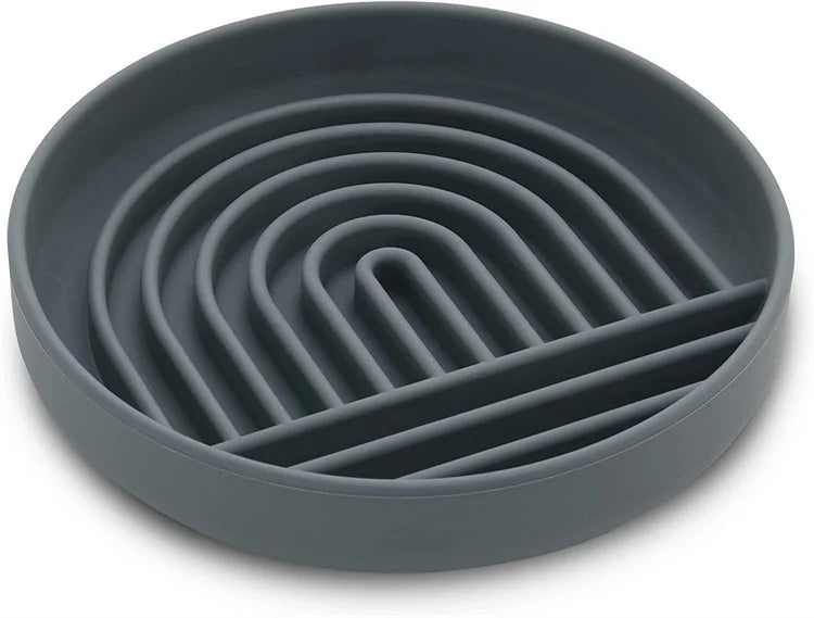 Pet supplies Slow Food  Bowl Cat Anti-Knockover Anti-Slip Food Bowl Puppy Anti-choking Silicone Toy Food Plate