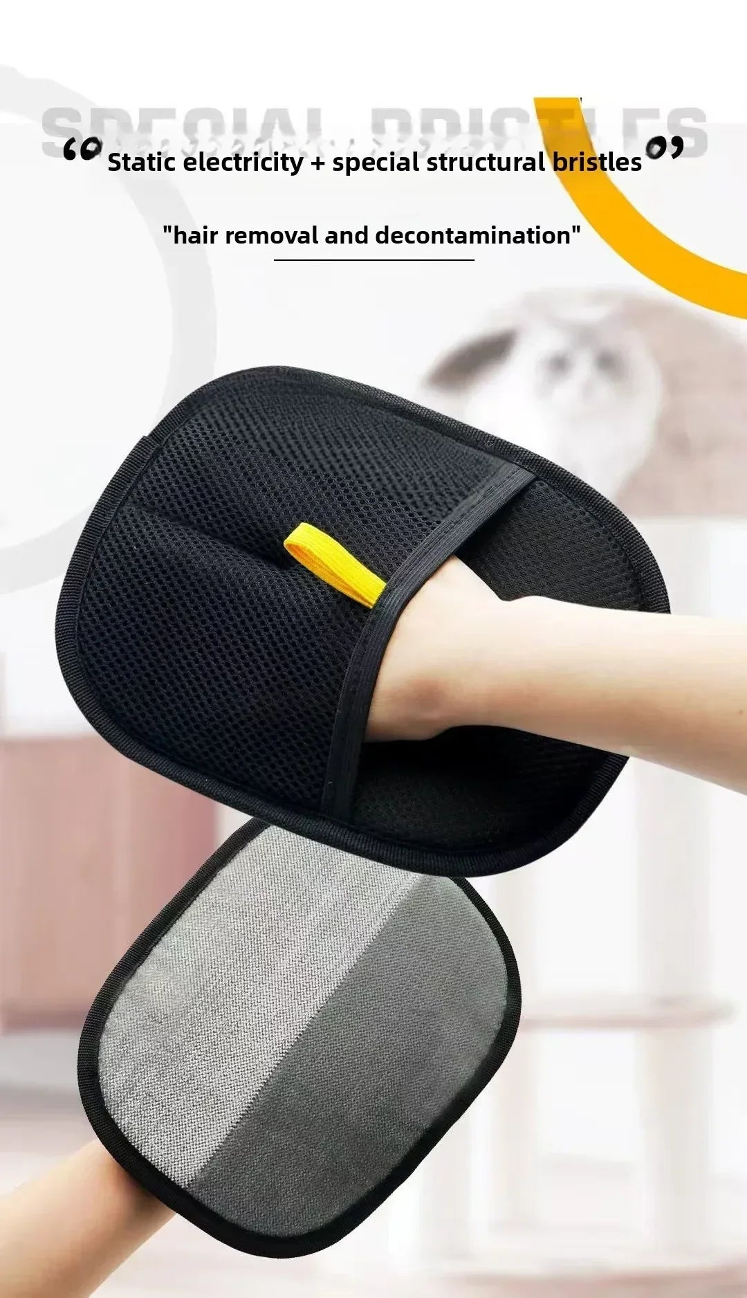 Pet Supplies 2/1pcs Pet Grooming Gloves Etc. Cats Wool Glove Tools and Supplies Dog Grooming Equipment Sofas Carpets Cleaning