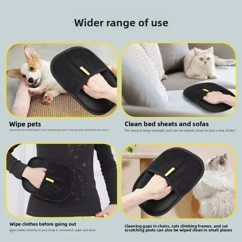 Pet Supplies 2/1pcs Pet Grooming Gloves Etc. Cats Wool Glove Tools and Supplies Dog Grooming Equipment Sofas Carpets Cleaning